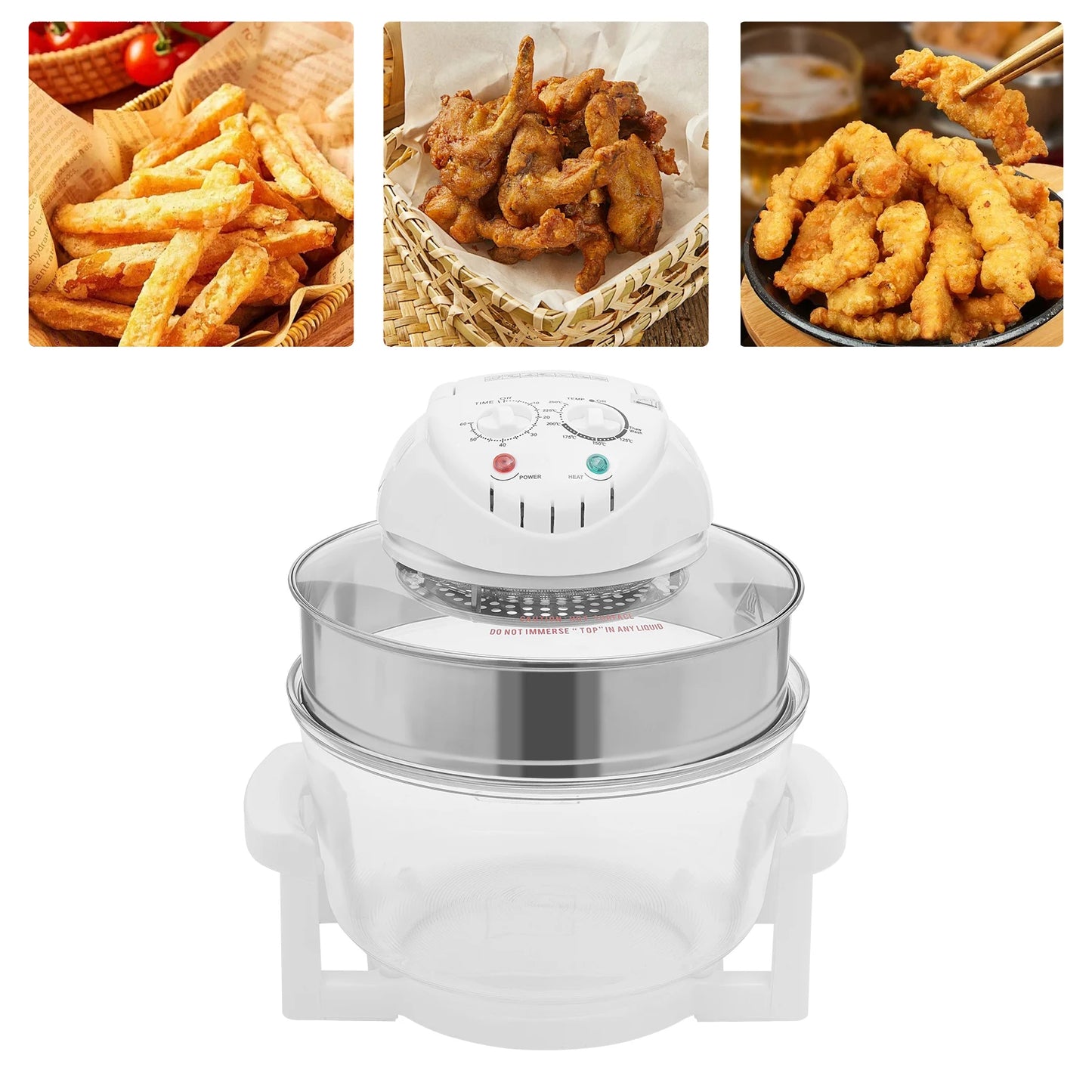 Visual Air Fryer With Grill Rack For Home Kitchen Pro