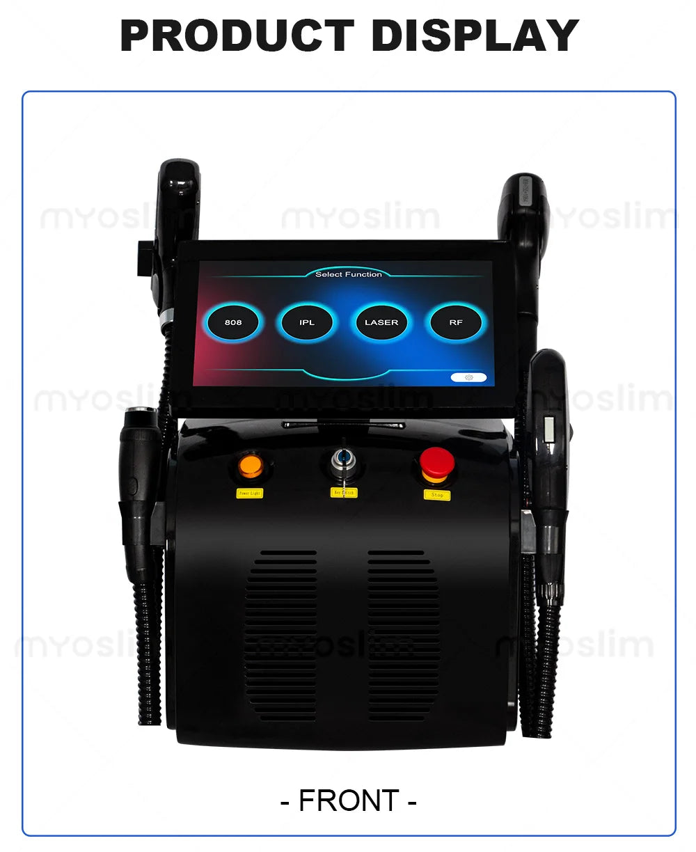 4 in 1 4000w Soprano Titanium Ice Platinum Diode 755 808 1064nm 4 Wavelength ND:YAG Laser Painless Hair Removal Machine