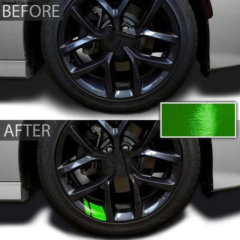 ZHUOHE Reflective Car Wheel Decals 6 Pack For Hub Rims