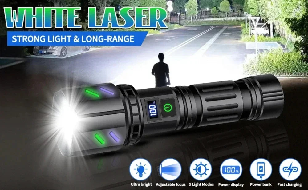 VASTFIRE LED Flashlight Zoom Tactical Torch For Outdoor Camping