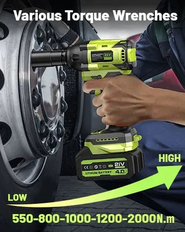 Brushless 21V Cordless Impact Driver Kit With 2.0Ah Battery