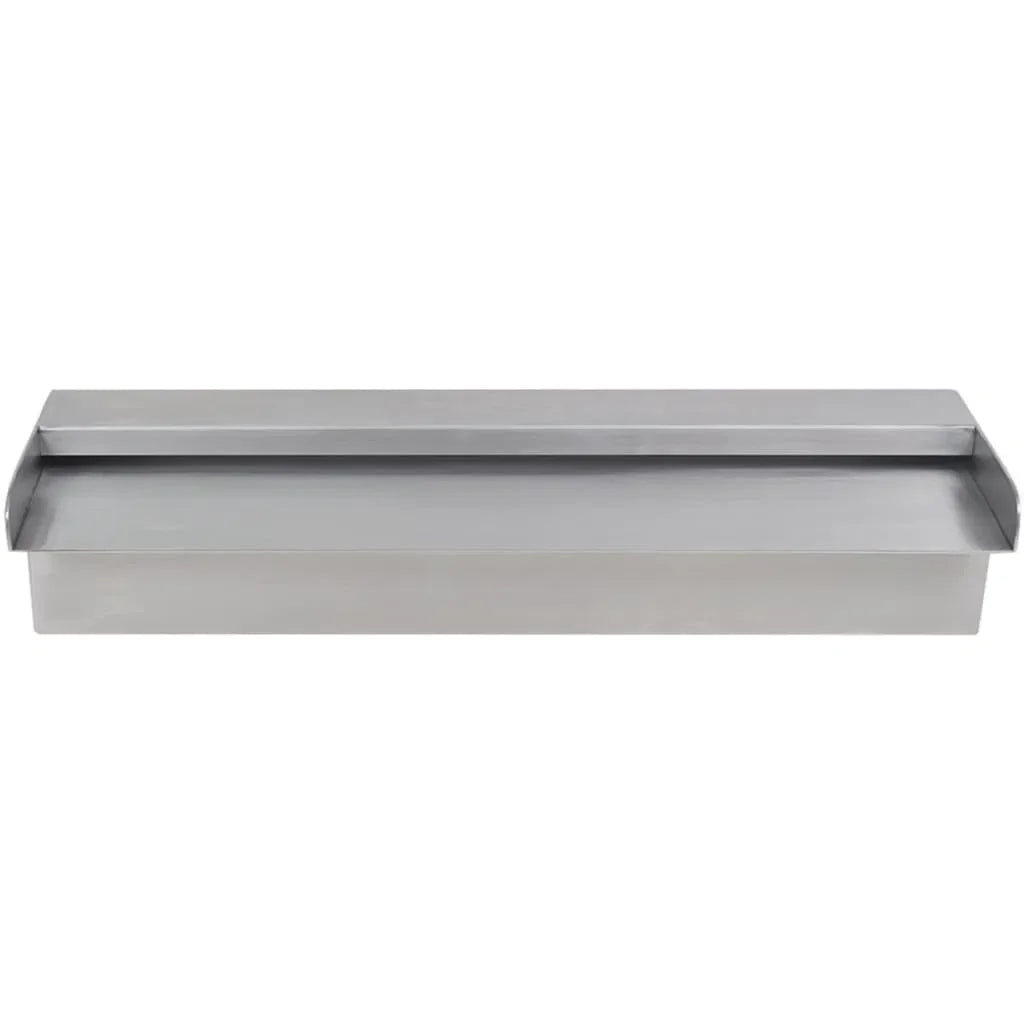 17.7" Stainless Steel Garden Spray Water SPA Swimming Accessory Above Ground Rectangular Fountains Waterfall Pool