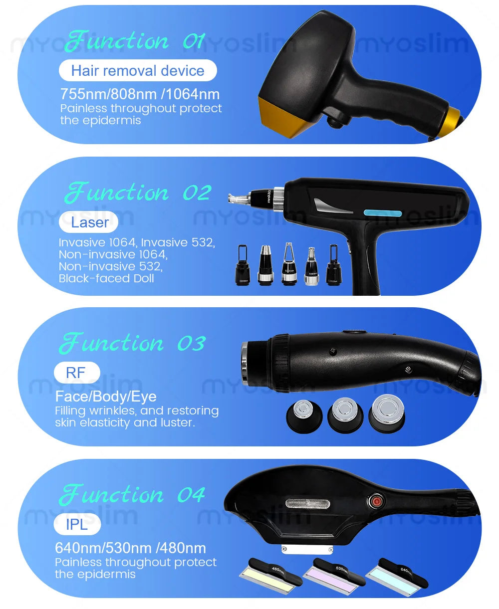 4 in 1 4000w Soprano Titanium Ice Platinum Diode 755 808 1064nm 4 Wavelength ND:YAG Laser Painless Hair Removal Machine