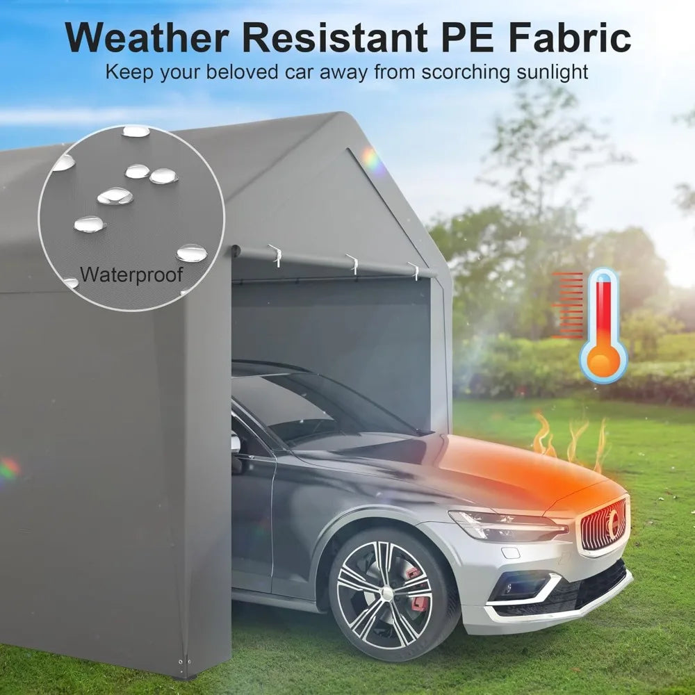 Portable Carport Canopy Tent With Removable Sidewalls Waterproof UV