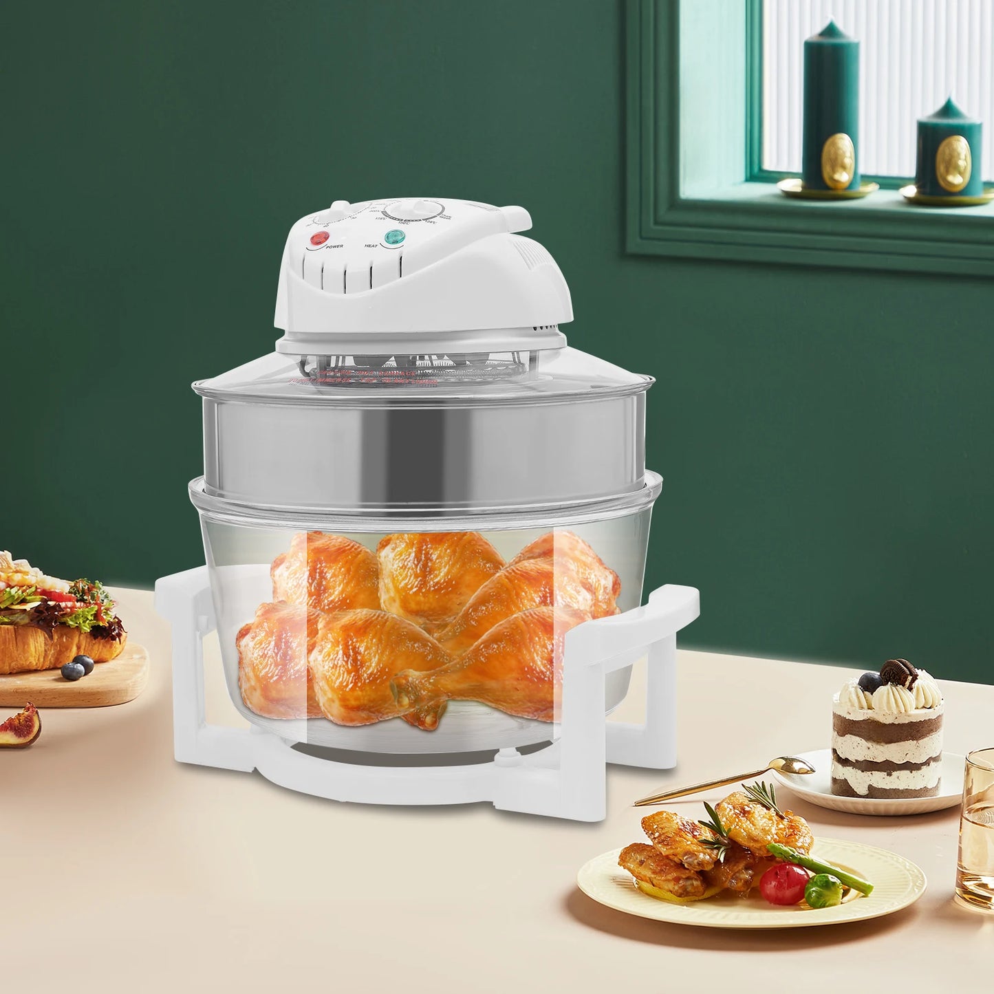 Visual Air Fryer With Grill Rack For Home Kitchen Pro