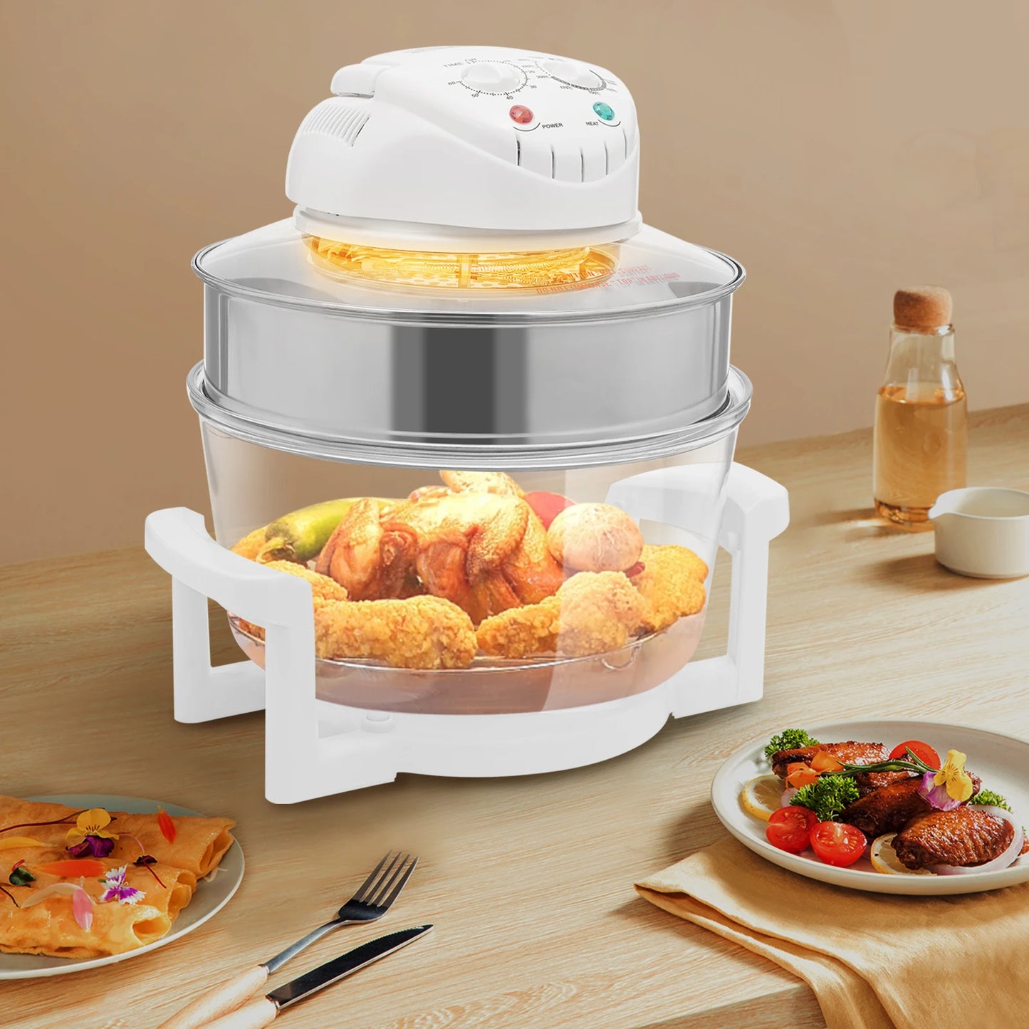 Visual Air Fryer With Grill Rack For Home Kitchen Pro