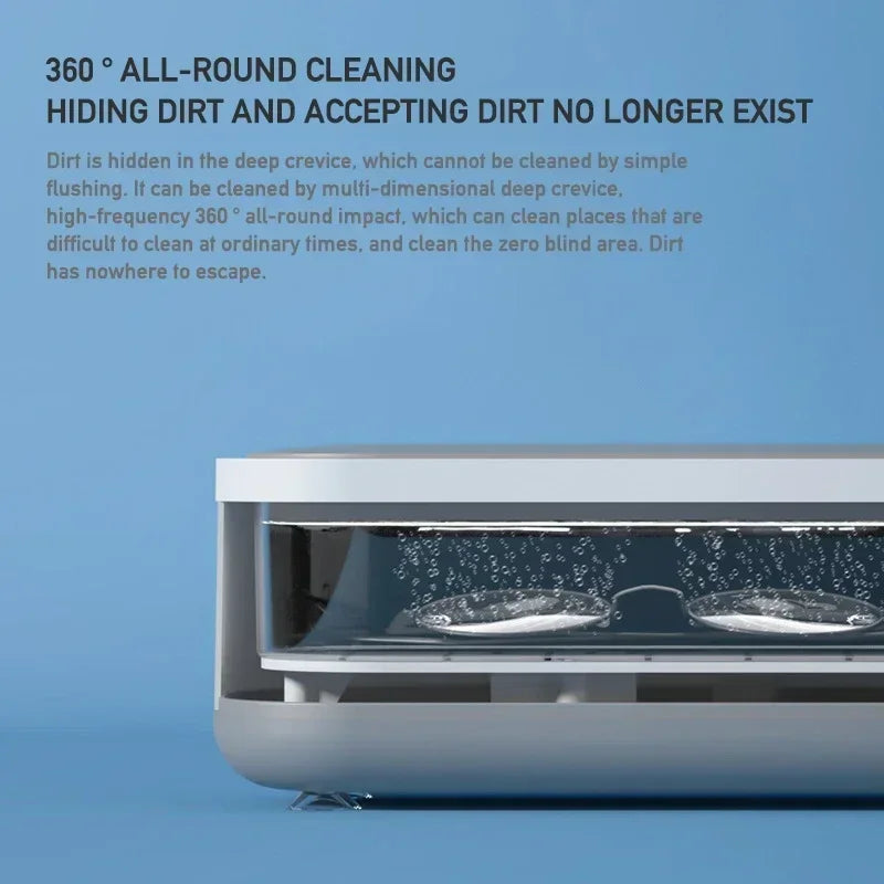Ultrasonic Cleaning Machine Vibration Cleanser Wash Cleaner Jewelry Glasses Cleaner Watch Cleaning Makeup Brush Cleaning Tool