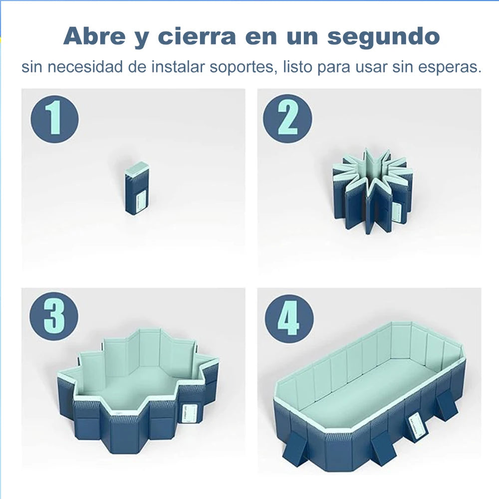 Foldable Outdoor Family Pool Non Inflatable for Garden and Yard